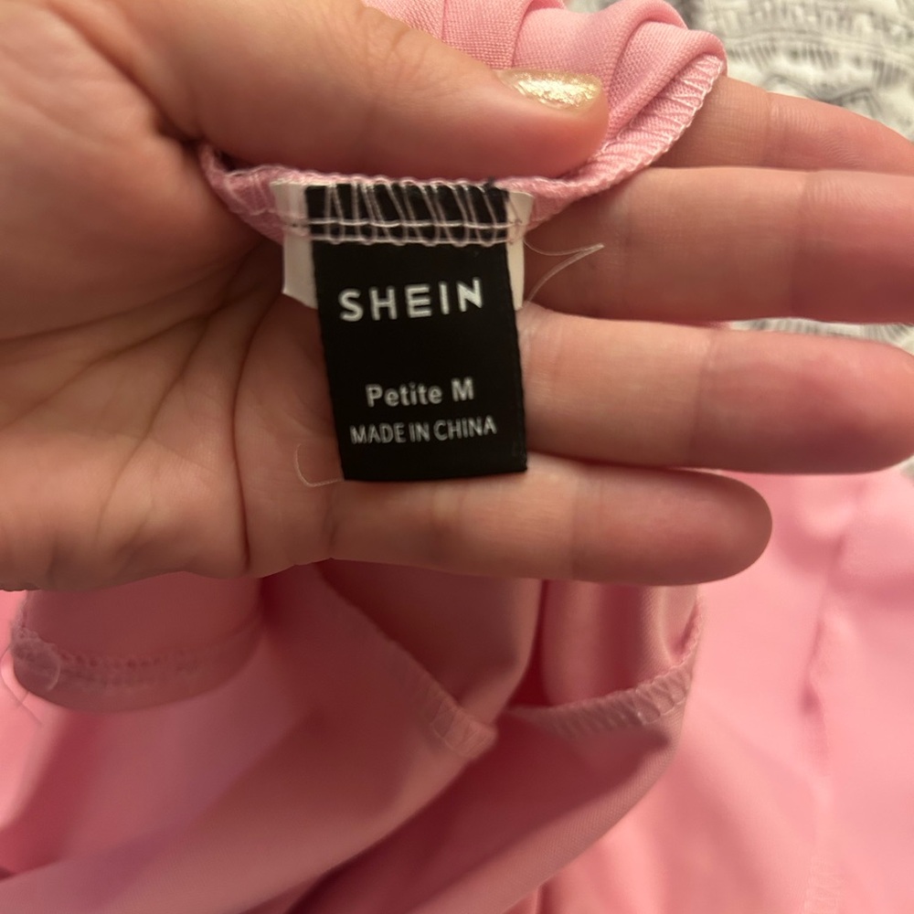 SHEIN Blush Pink Short Sleeve Dress - Picture 3 of 3